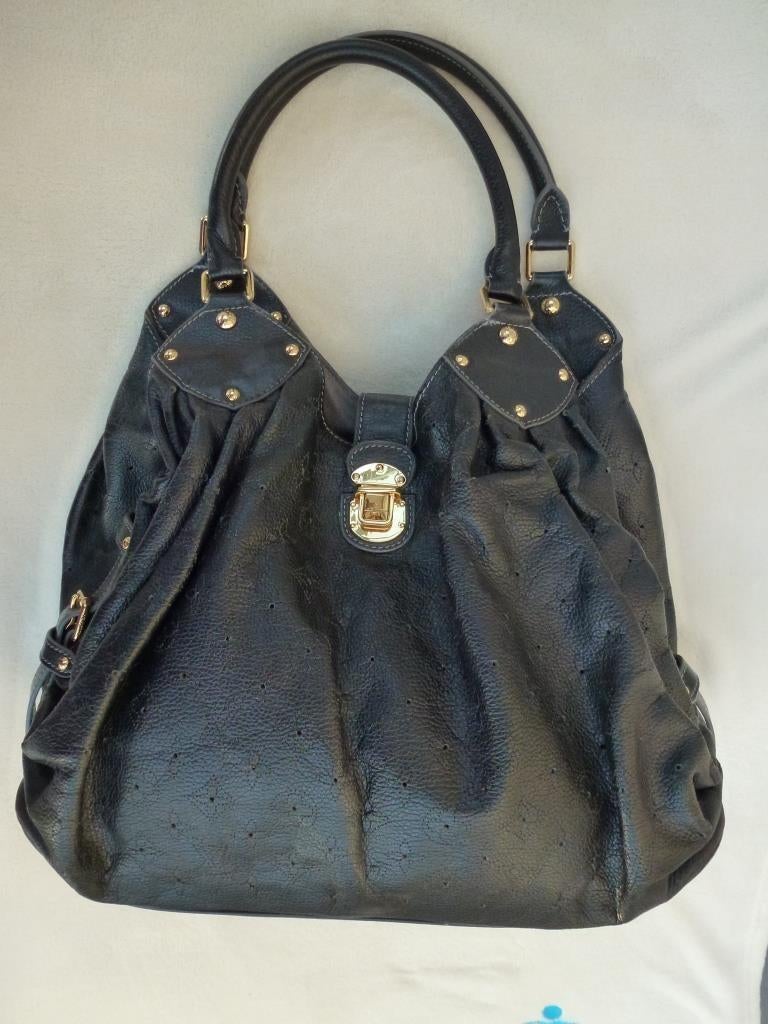 Sac à main Louis Vuitton Monogram Mahina XL, Enlèvement ou Envoi, Utilisé, Noir, Sac à main
