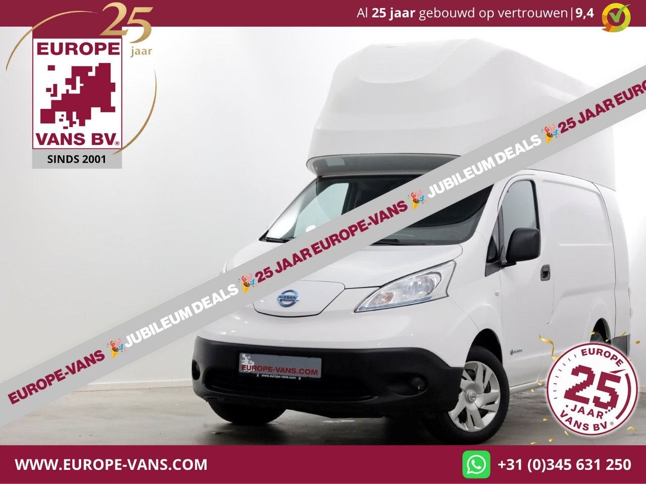 Nissan e-NV200 L2H2 Optima 40 kWh 100% Elektrisch Snellader, Auto's, Bestelwagens en Lichte vracht, Automaat, Electronic Stability Program (ESP)