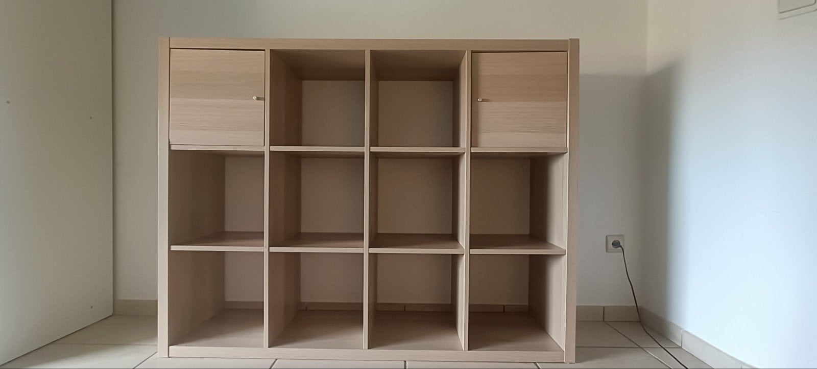 Meuble de rangement type KALLAX – 4 x 3 cases 146x40x111cm, Enlèvement, Utilisé