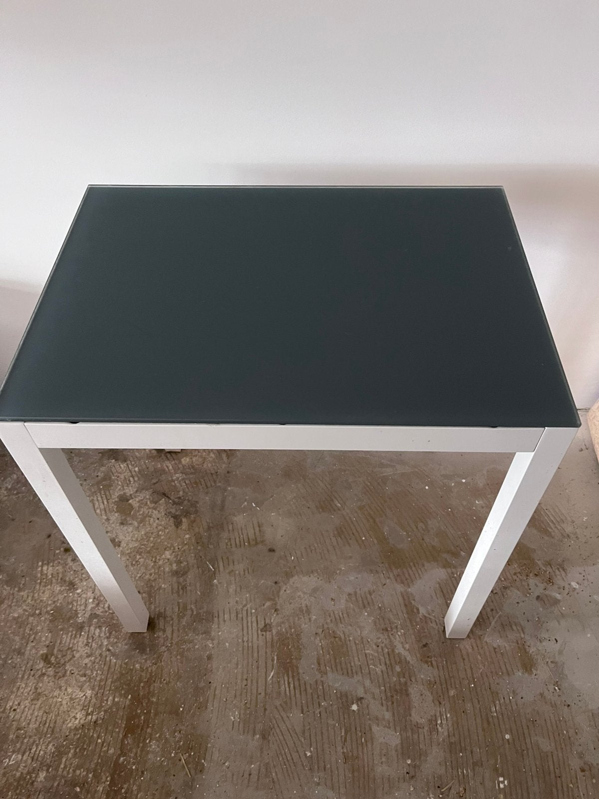 Alu tafel bristol, Ophalen, 55 tot 75 cm, Rechthoekig, Glas