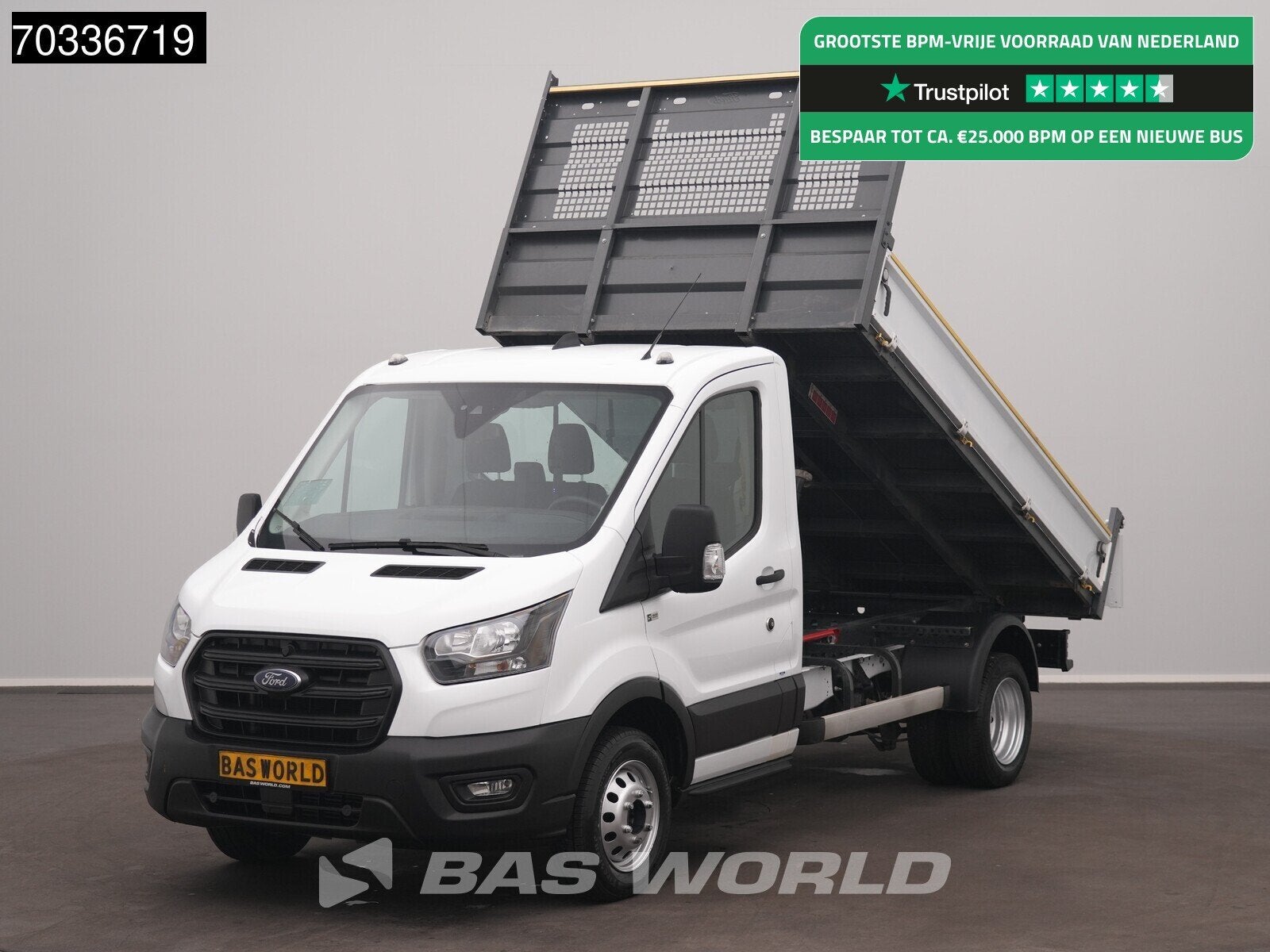 Ford Transit 165pk Kipper Dubbellucht 3,5t Trekhaak Airco Ca, Achat, Euro 6, Entreprise, 3 places