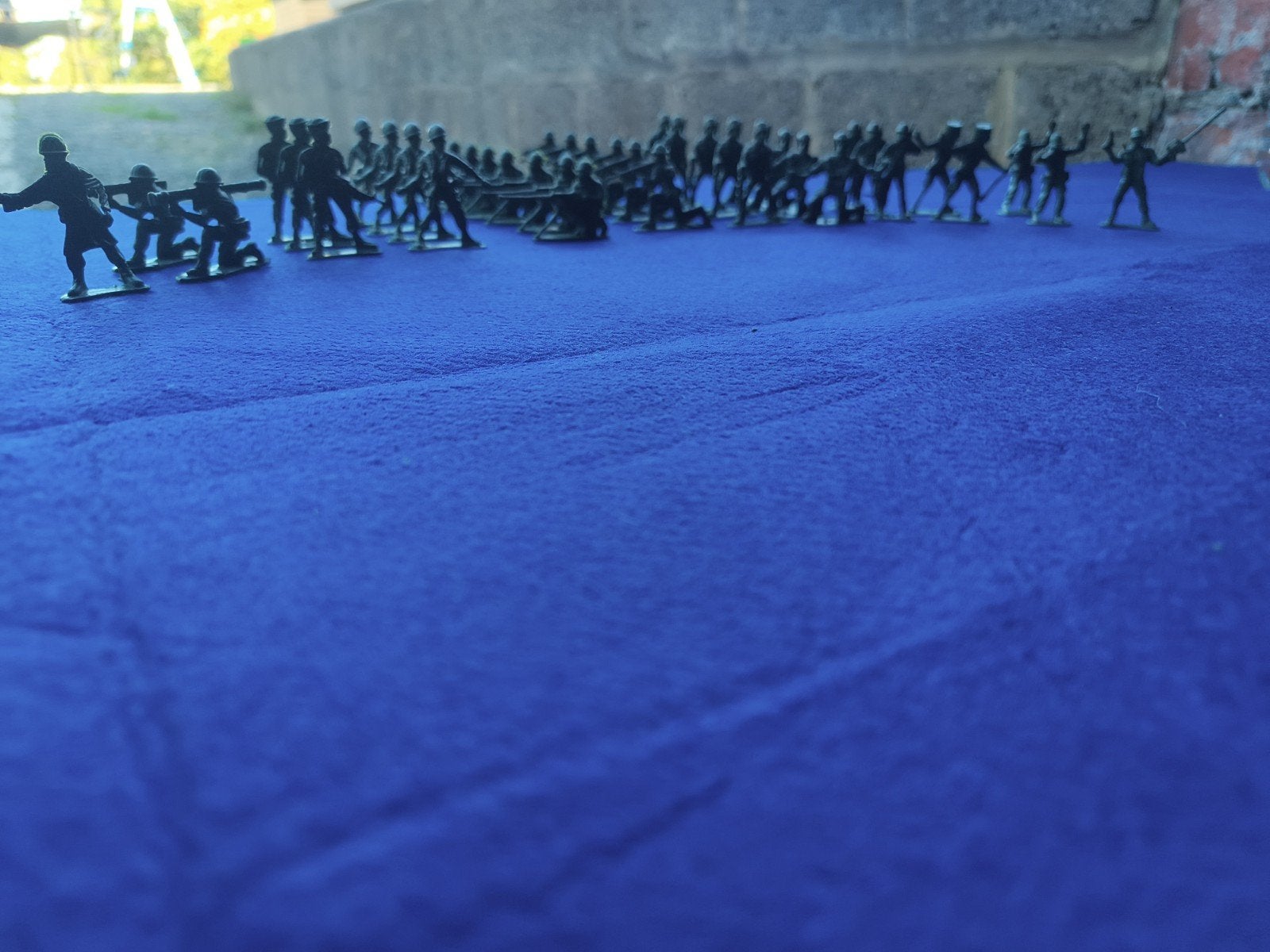 Grand lot de figurines de soldats de l'armée en 2 couleurs, Enlèvement ou Envoi, Utilisé