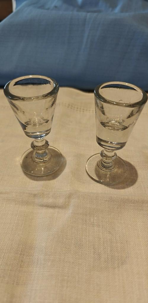 glazen druppel mondgeblazen antiek 1860 - 1880, Antiek en Kunst, Ophalen of Verzenden