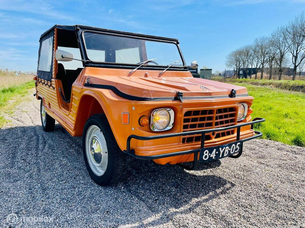 Mehari orange 4 pers. 06-1974 27.830 km | import Spanje, Autos, Oldtimers & Ancêtres, Achat, Boîte manuelle, Noir, 2 portes