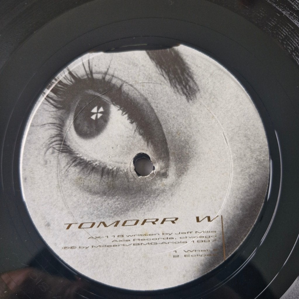 Vinyl Tomorrow avec Jeff Mills, 12", 33 1/3 tours 1997 •, 12 pouces, Enlèvement ou Envoi, Housse de protection extérieure, EP