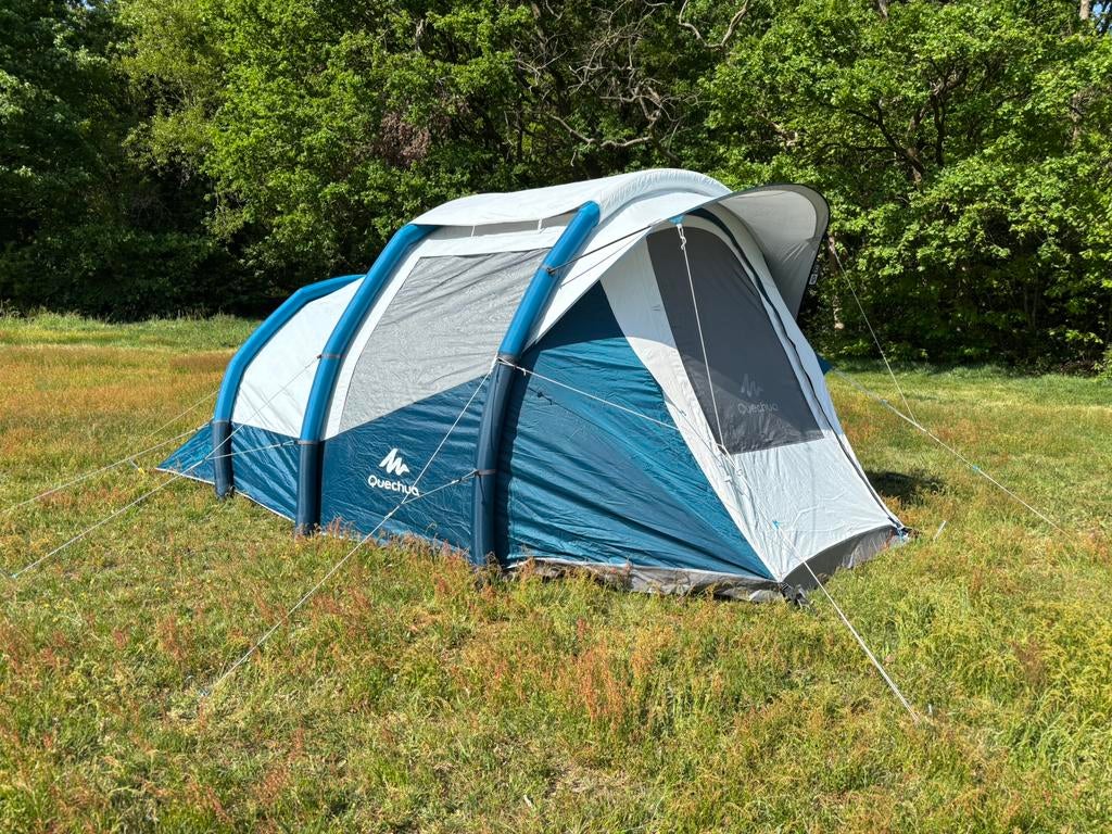Quecha air seconds 4.1 Fresh Black, Caravans en Kamperen, Tenten, Ophalen, Zo goed als nieuw