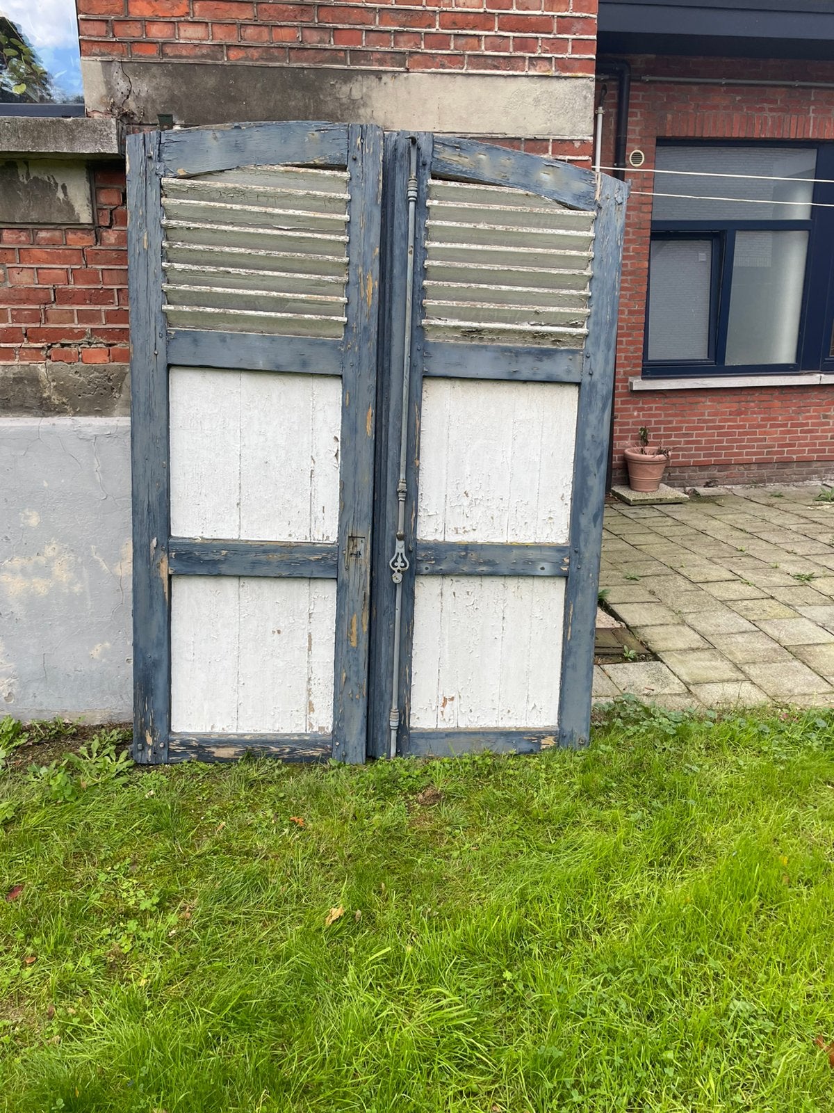 2 grote klapluiken, Ophalen, Gebruikt, Minder dan 100 cm, 150 tot 200 cm