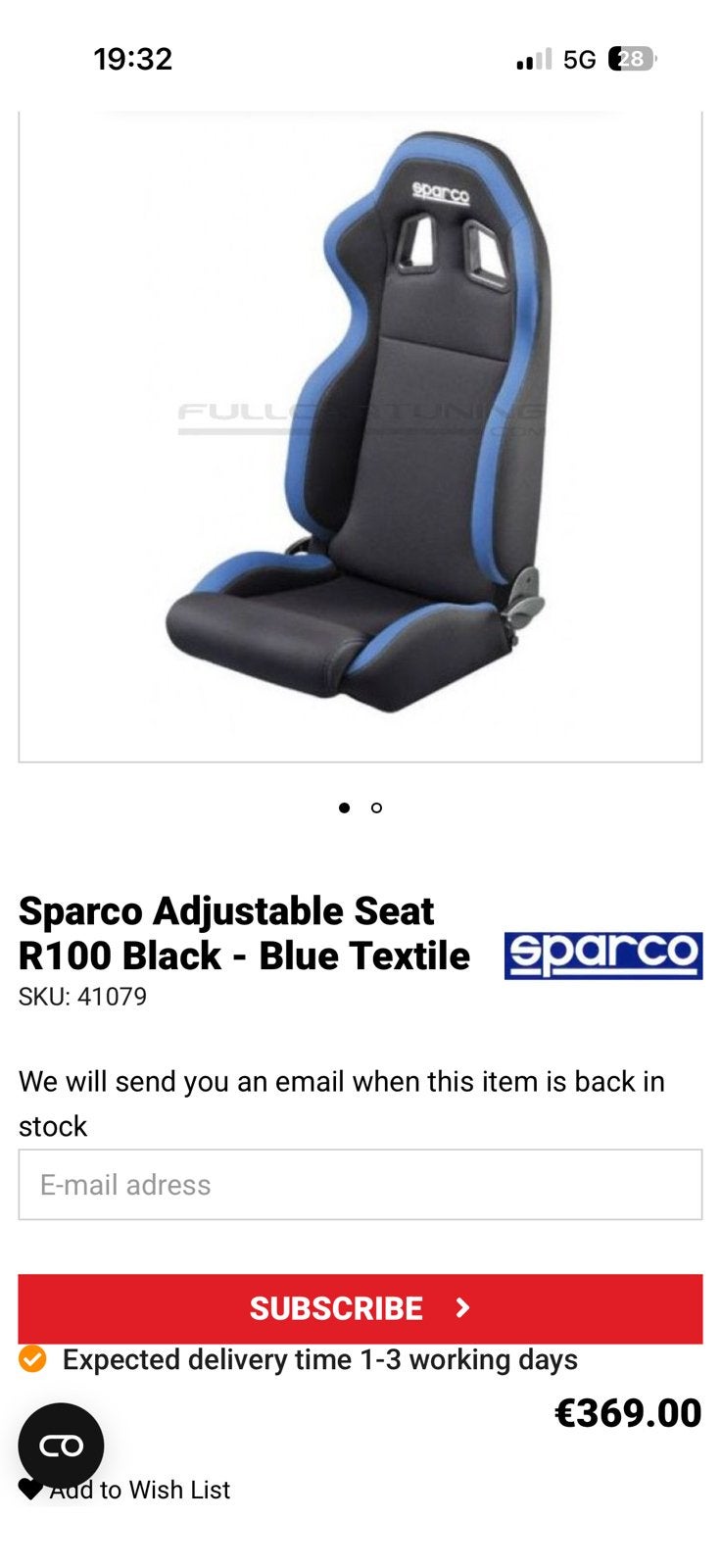 Siege pour volant sparco, Consoles de jeu & Jeux vidéo, Enlèvement, Comme neuf