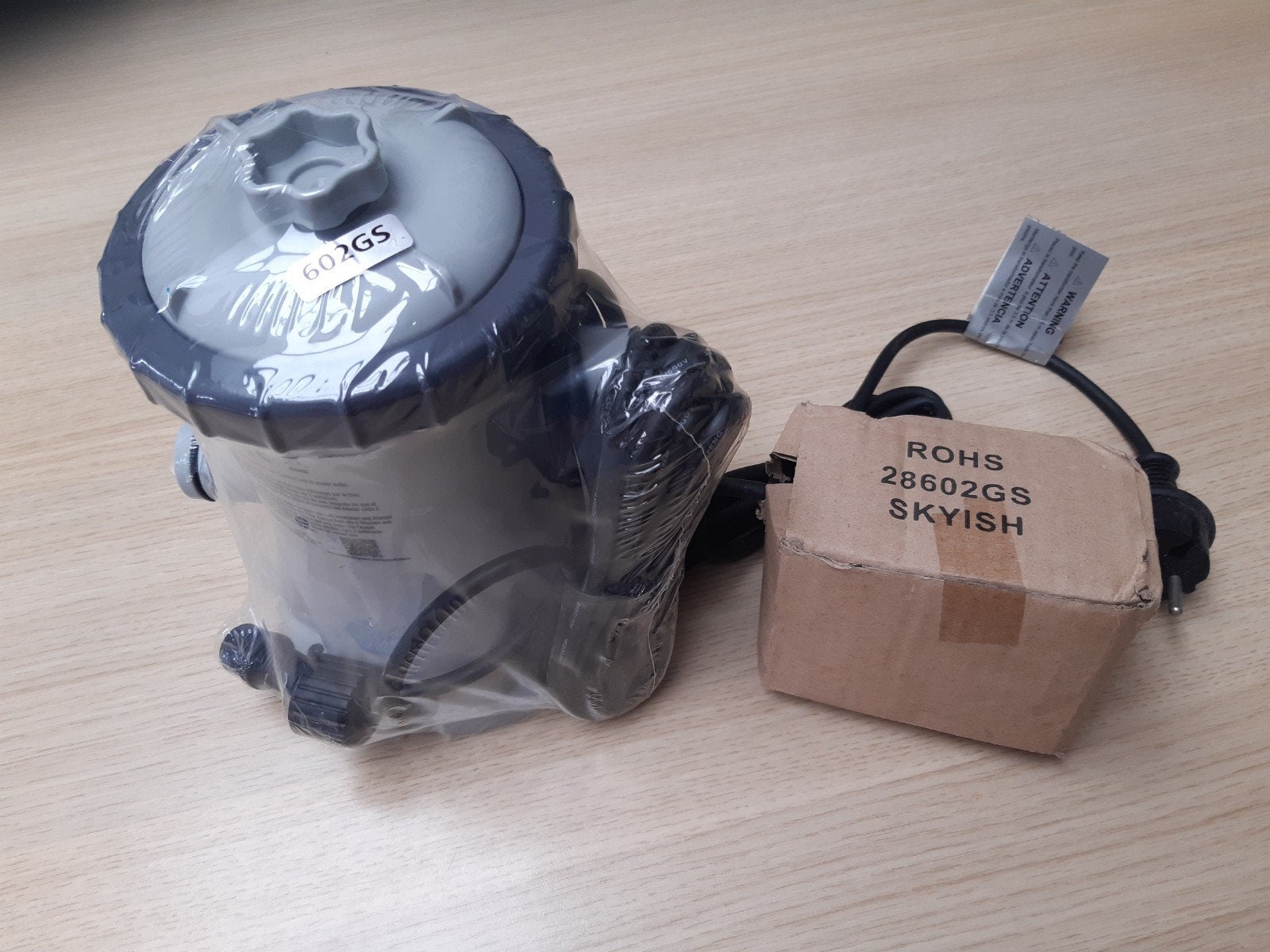 Intex filterpomp, Ophalen