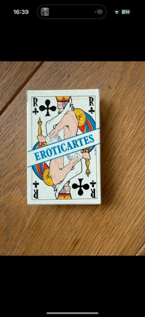 Jeu de cartes Eroticartes France Cartes 1983 J.M. Simon, Enlèvement ou Envoi, Comme neuf, Carte(s) à jouer
