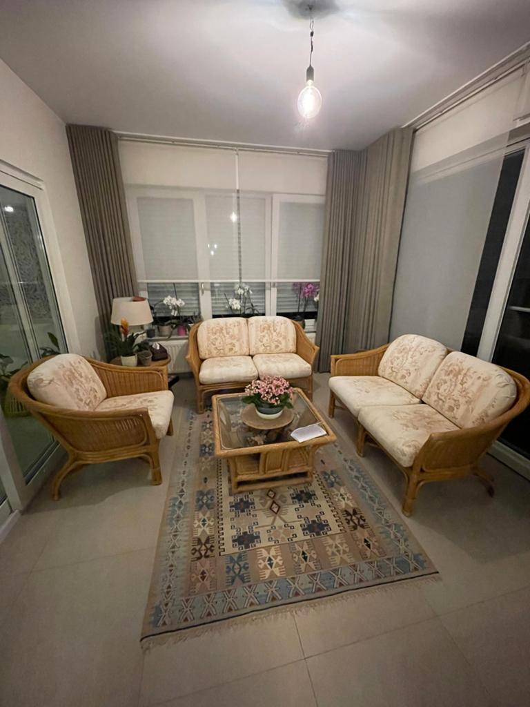 Rotan loungeset, Huis en Inrichting, Zetels | Complete zithoeken, Ophalen, Zo goed als nieuw