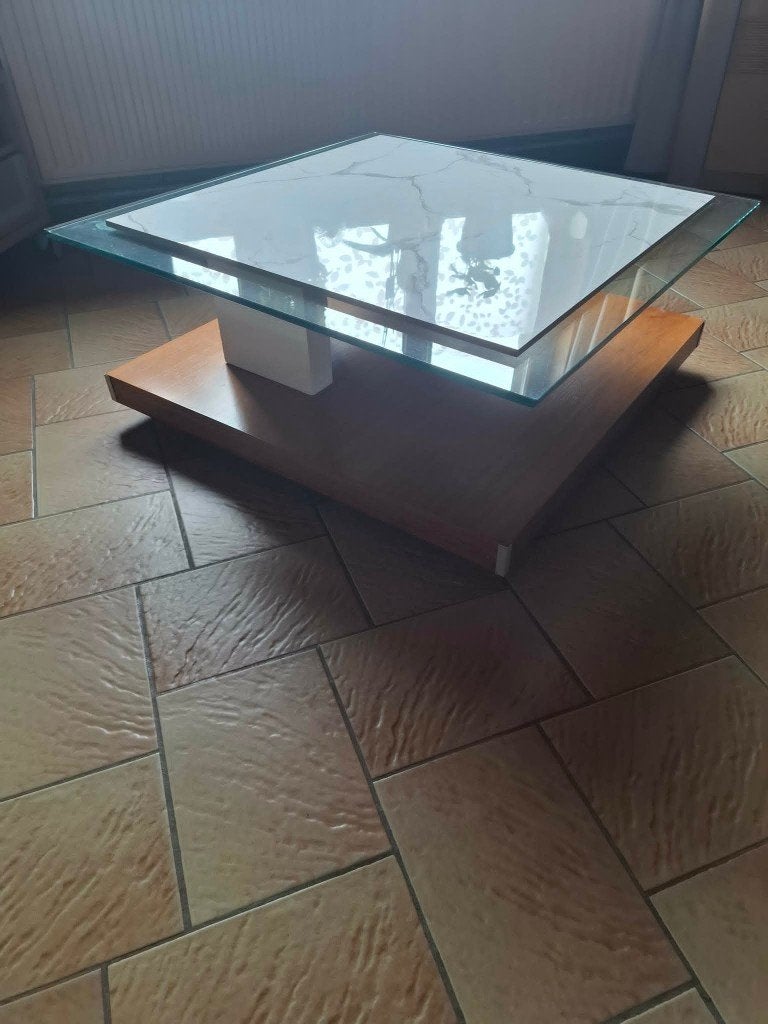 table de salon, Maison & Meubles, 50 à 100 cm, Verre, Enlèvement, 50 à 100 cm