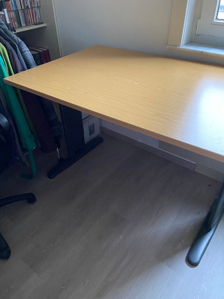bureautafel 1.20 x 80 in hoogte verstelbaar, Huis en Inrichting, Ophalen, 120 cm, Metaal, Schoolbureau