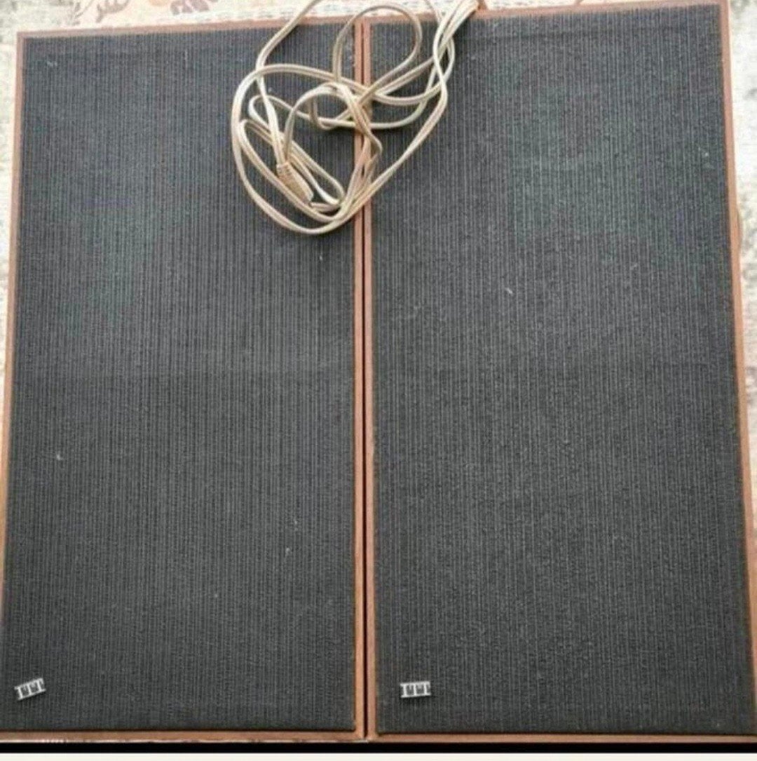 Vintage ITT LUIDSPREKERS., TV, Hi-fi & Vidéo, Enceintes, Enlèvement