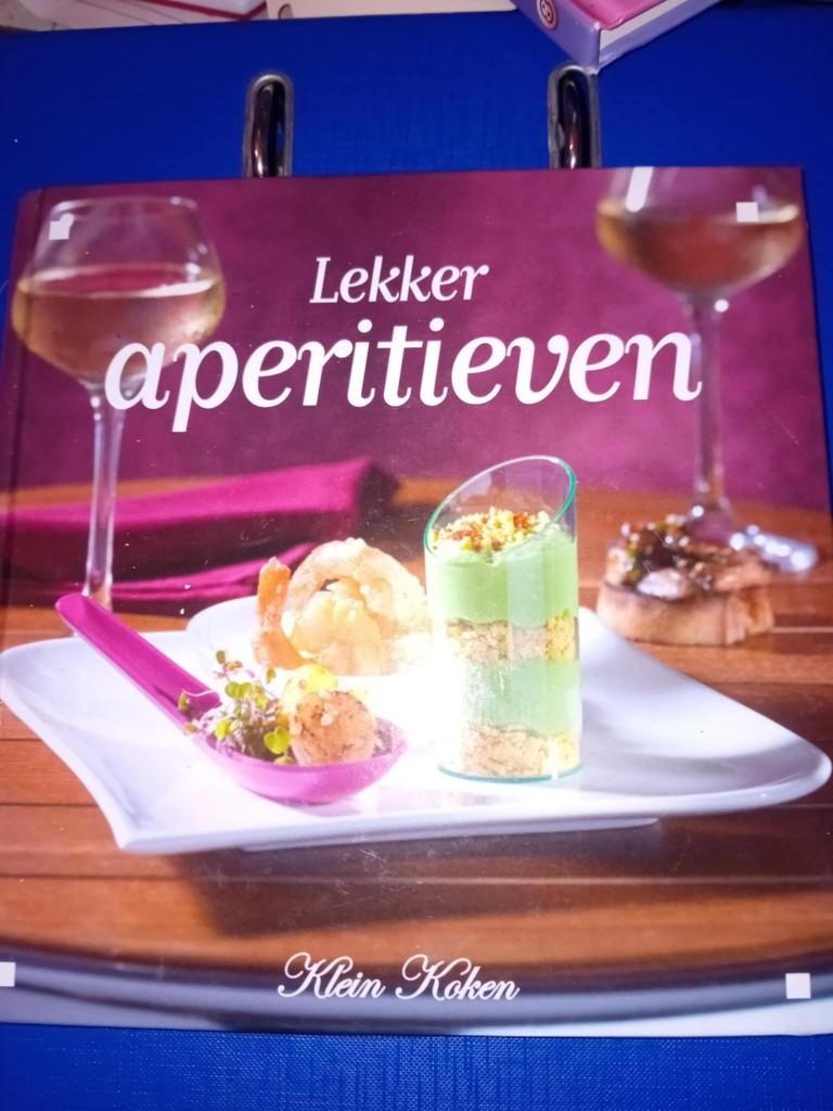 boek lekker aperitieven, Boeken, Klein keuken, Overige typen, Ophalen of Verzenden, Zo goed als nieuw