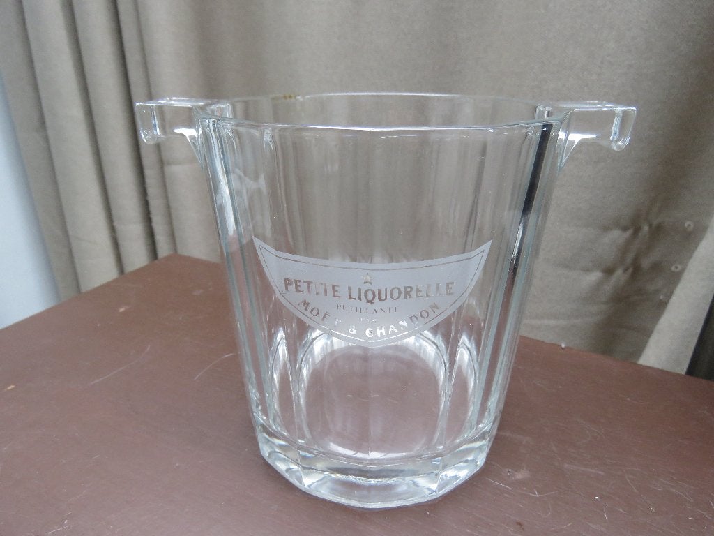 Seau à vin en verre Moët Chandon Petit Liquorelle,  1980, Enlèvement ou Envoi