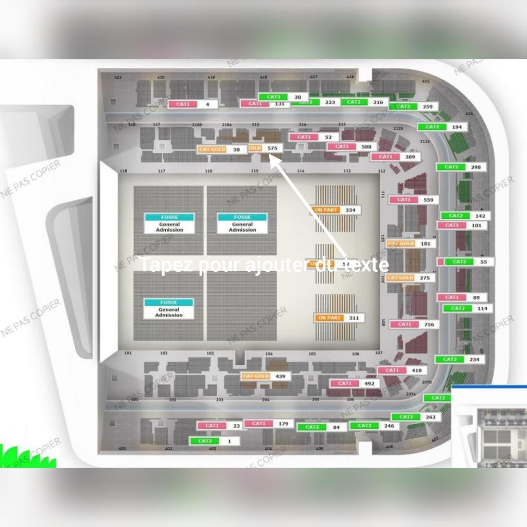2 places Céline Dion pour le 10 octobre en categorie 1, Tickets & Billets, Deux personnes, Octobre, Autres types