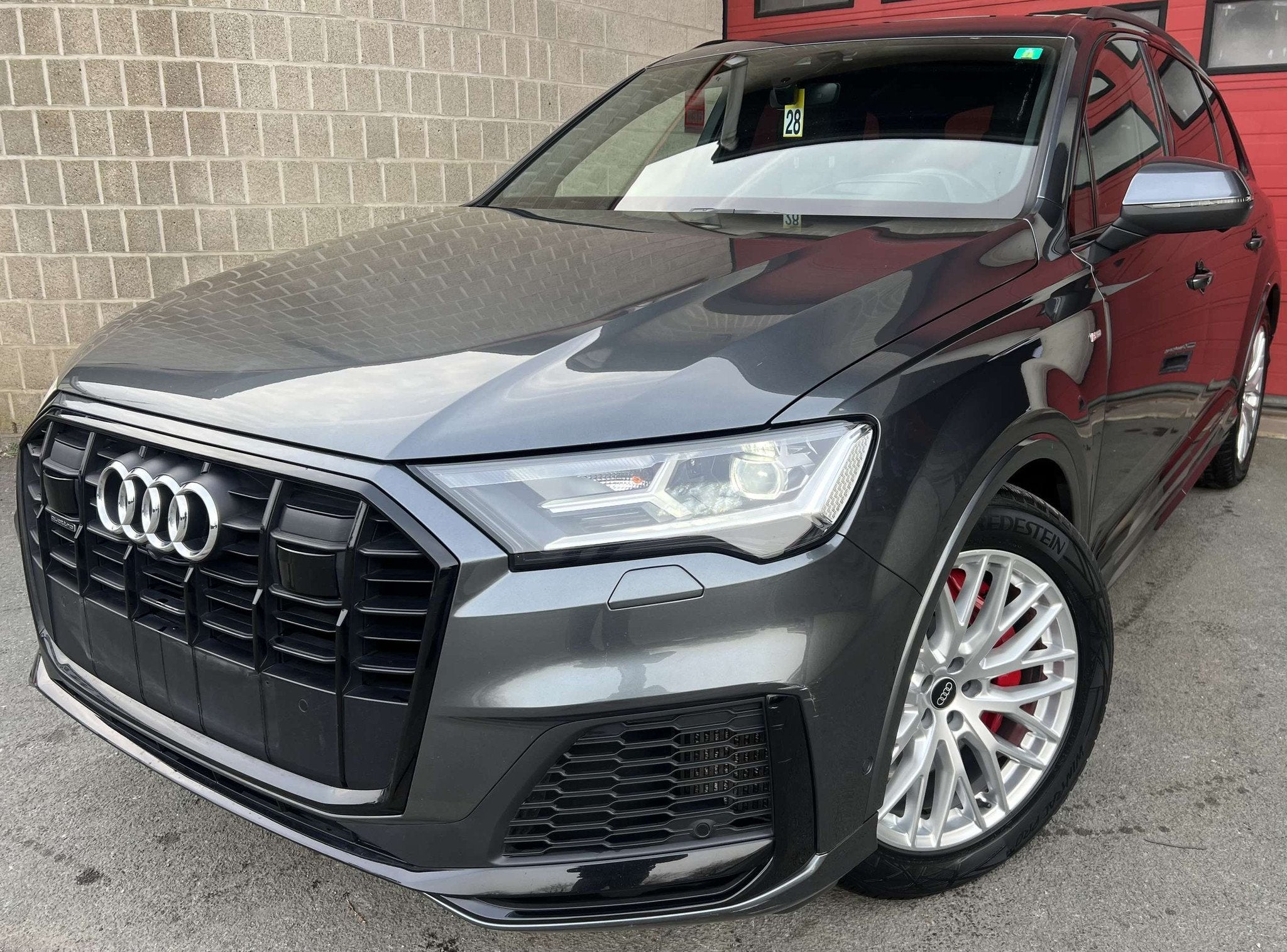 Audi Q7 PHEV 55 TFSi e Quattro S line OPF (34.628 HTVA), Autos, Cuir, Argent ou Gris, Achat, Euro 6