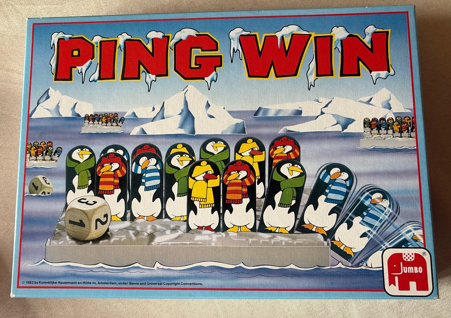 Vintage Ping Win bordspel (Jumbo), Ophalen of Verzenden, Zo goed als nieuw