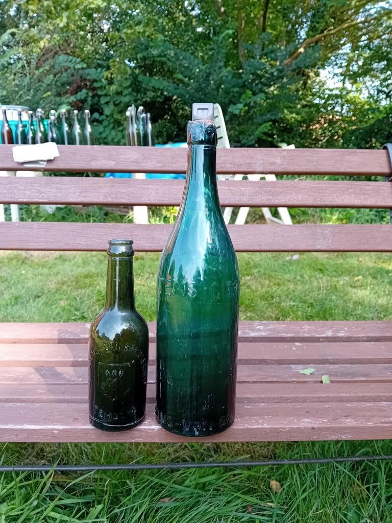 Oude  bierflessen brouwerij Goossens Van Breuseghem Temse, Enlèvement ou Envoi