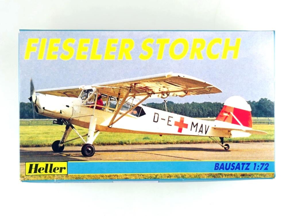 Maquette d'avion - 1:72 - HELLER - Fieseler Storch, Enlèvement ou Envoi, Comme neuf, 1:72 à 1:144, Heller