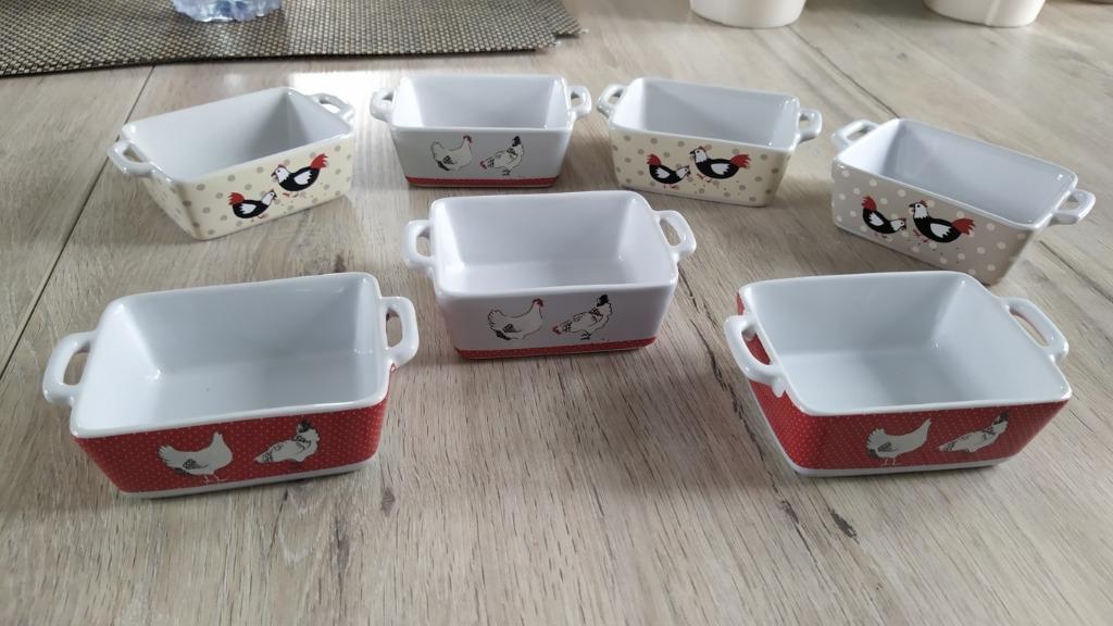 Neuf - Lot de 7 ramequins terrines pour four, Maison & Meubles, Enlèvement