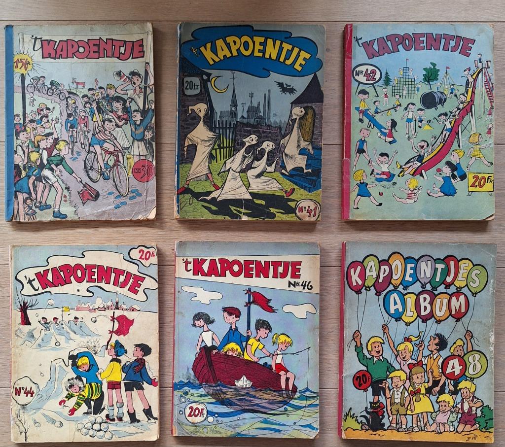 kapoentjesalbum - lot van 11, Boeken, Meerdere stripboeken, Ophalen of Verzenden, Gelezen
