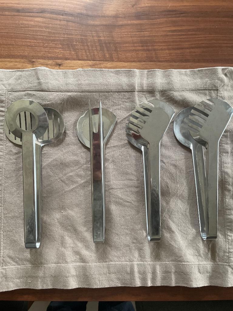 WMF serveertang (set van 4), Ophalen of Verzenden, Zo goed als nieuw, Los bestek
