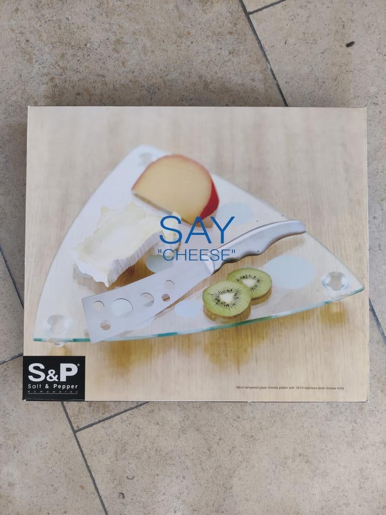 Kaasplank glas S&P, Enlèvement, Neuf, Verre