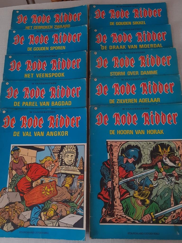 De Rode Ridder, herdrukken., Boeken, Gelezen, Willy Vandersteen, Ophalen of Verzenden, Meerdere stripboeken