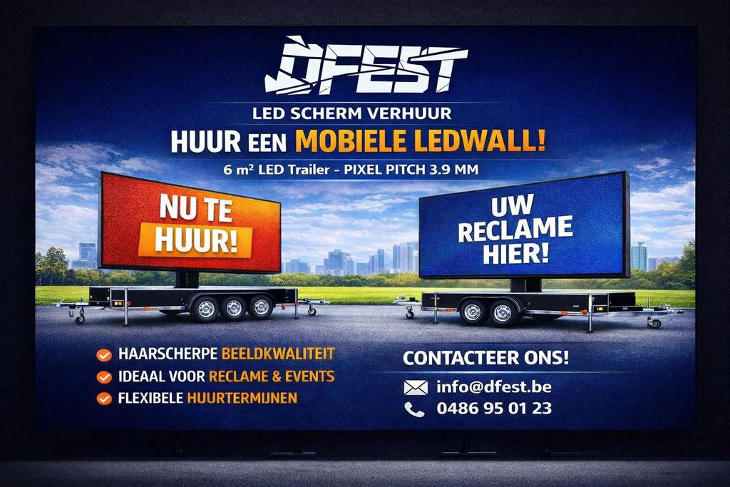 Led scherm trailer ledwal reclame scherm trailer tehuur, Envoi, LED