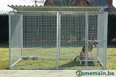 Chenil 2x2x1,84 m maille + toit chenil GALVANISE enclos parc, Animaux & Accessoires, Accessoires pour chiens, Neuf, Envoi