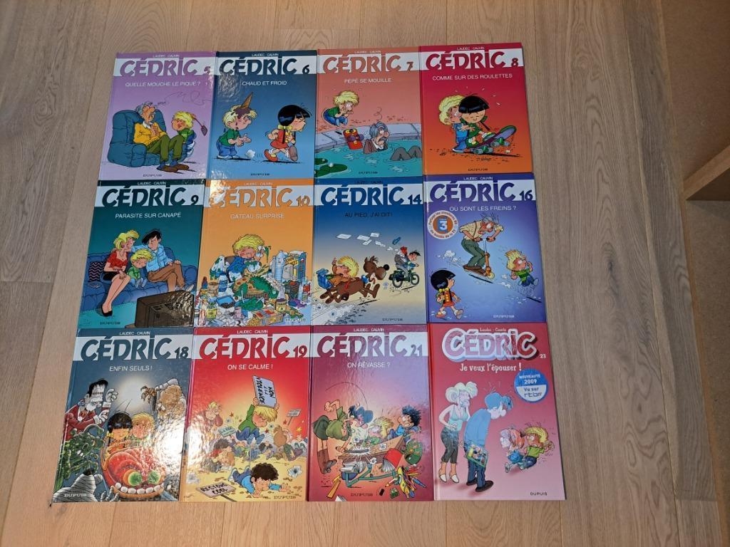 Lot de 14 BD Cédric (5 à 10 + 12,14,16,18,19,21, 22 et 23), Plusieurs BD, Enlèvement, Comme neuf, Laudec - Cauvin