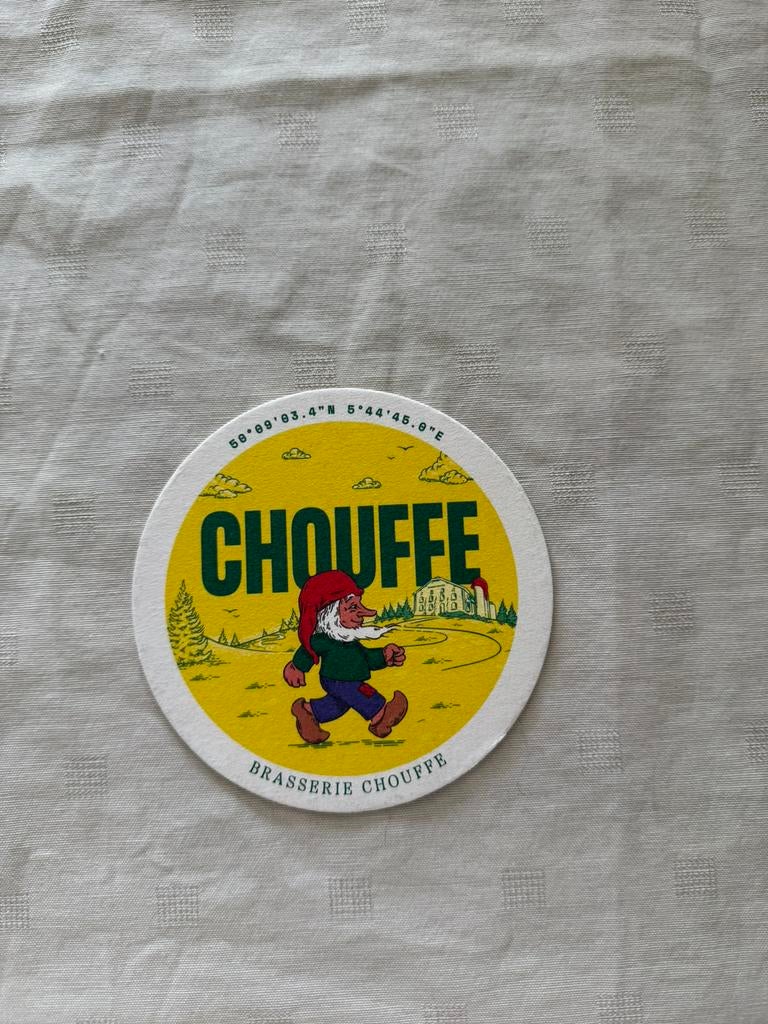 Bierviltje Chouffe, Verzamelen, Ophalen of Verzenden, Nieuw, Viltje(s), Overige merken
