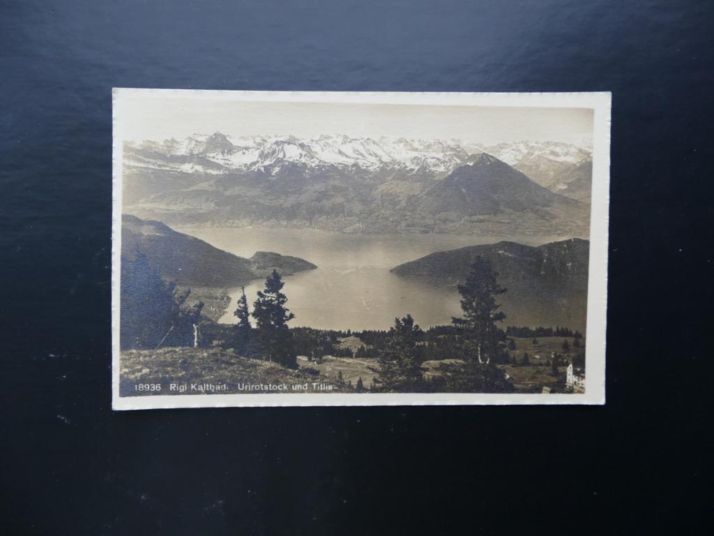 Postkaart Rigi Kaltbad Zwitserland, Verzamelen, Ophalen of Verzenden, Gelopen, Overig Europa