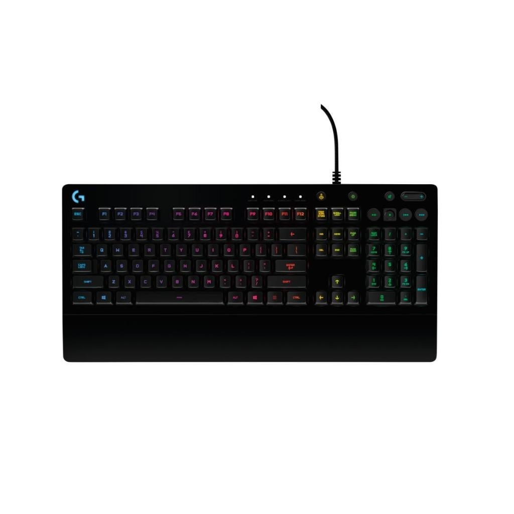 Clavier de jeu LOGITECH G213 Prodigy RGB AZERTY noir, Logitech G, Touches multimédia, Azerty, Comme neuf