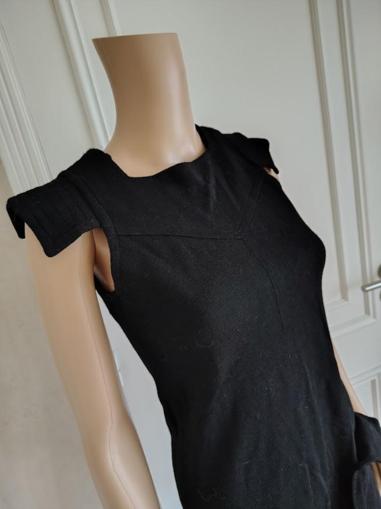 <3 vintage winter jurk <3, Kleding | Dames, Vintage, Verzenden, Zwart, Onder de knie