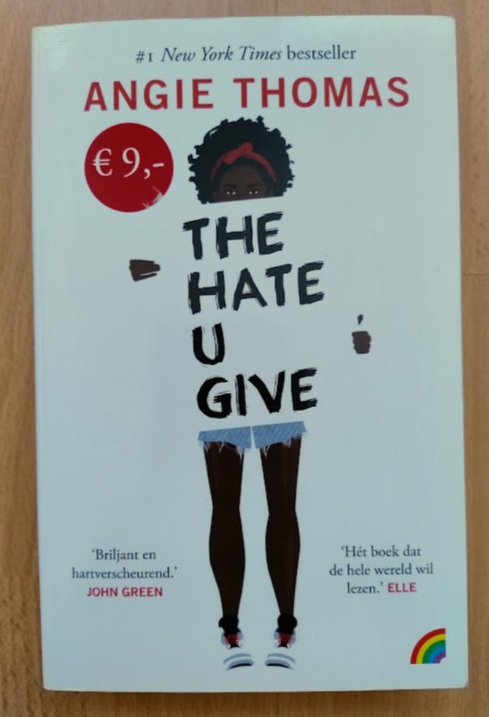 The hate u give - Angie Thomas, Ophalen of Verzenden, Zo goed als nieuw, Angie Thomas