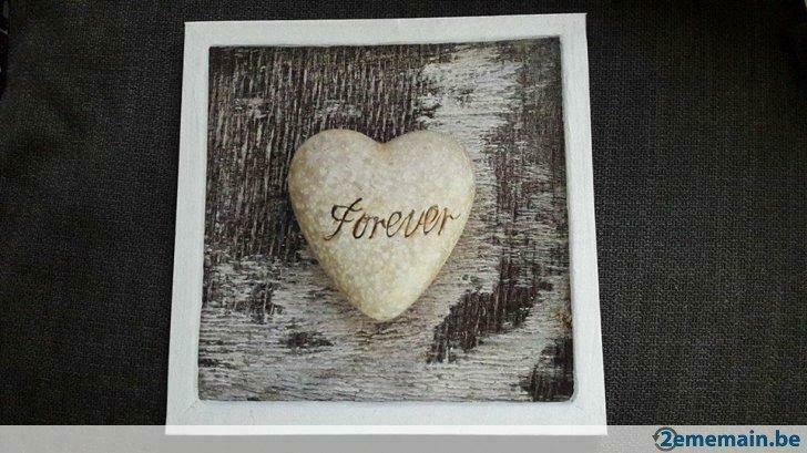 Toile sur cadre en bois "Forever", Enlèvement ou Envoi, Utilisé