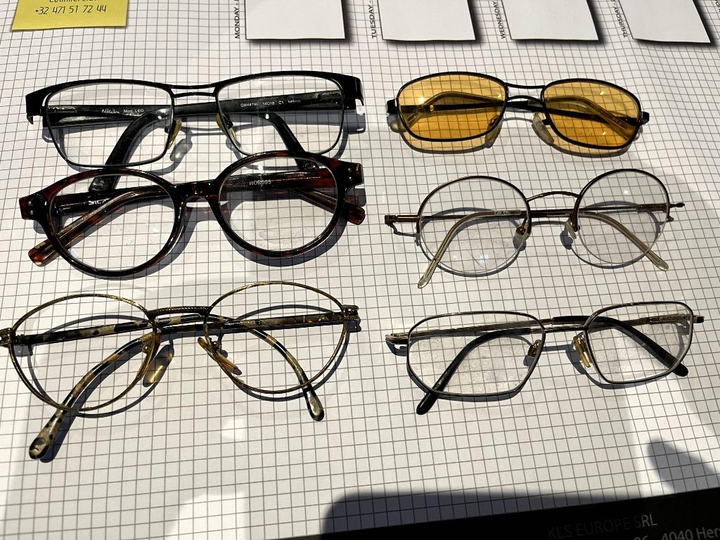 Lot de 6 montures de lunettes, Enlèvement ou Envoi, Utilisé, Lunettes