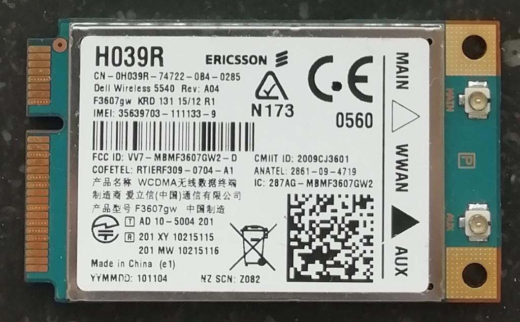 Carte 3G 4G modem LTE GSM Ericsson, Sierra, Huawei, Enlèvement ou Envoi, Utilisé, Interne