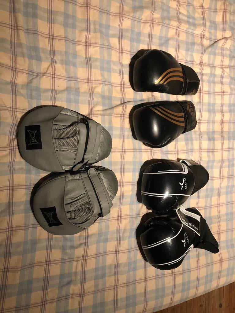 Bokshandschoenen 3 paar, Ophalen of Verzenden, Gebruikt, Bokshandschoenen