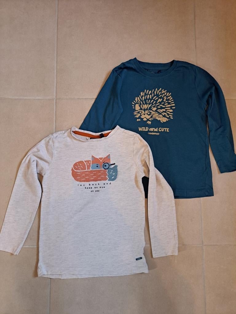 Tshirts lange mouwen, JBC, maat 116, Kinderen en Baby's, Kinderkleding | Maat 116, Ophalen of Verzenden, Zo goed als nieuw, Shirt of Longsleeve