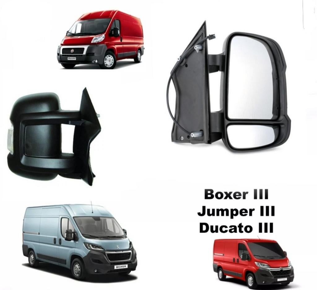 Nieuwe handbediende achteruitkijkspiegel voor Fiat Ducato, b, Ophalen of Verzenden, Nieuw, Fiat