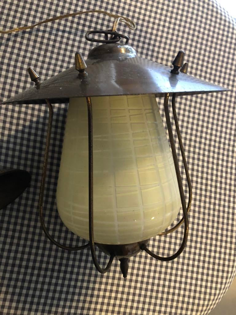 Antieke lamp, Tuin en Terras, Ophalen of Verzenden, Zo goed als nieuw, Hanglamp