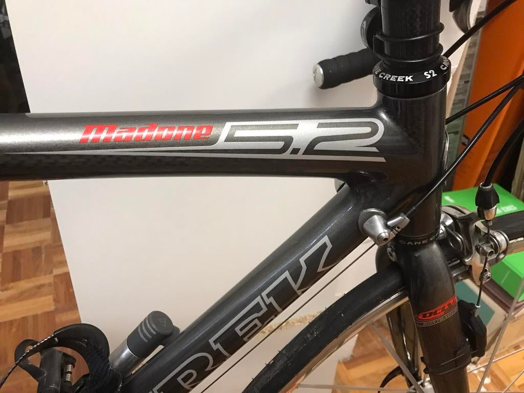 Carbon racefiets Trek Madone 5.2 maat 56 Ultegra, 28 inch, Gebruikt, 15 tot 20 versnellingen, 53 tot 57 cm