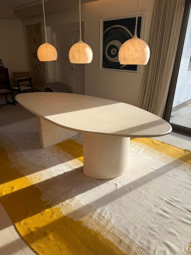 Mortex tafel - organisch ovaal 270 x 130, Ophalen, Zo goed als nieuw, Ovaal