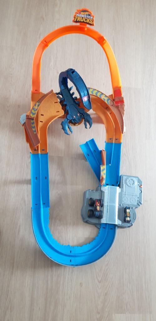 Hot Wheels monster truck scorpion speelset, Racebaan, Ophalen of Verzenden, Zo goed als nieuw, Hot Wheels