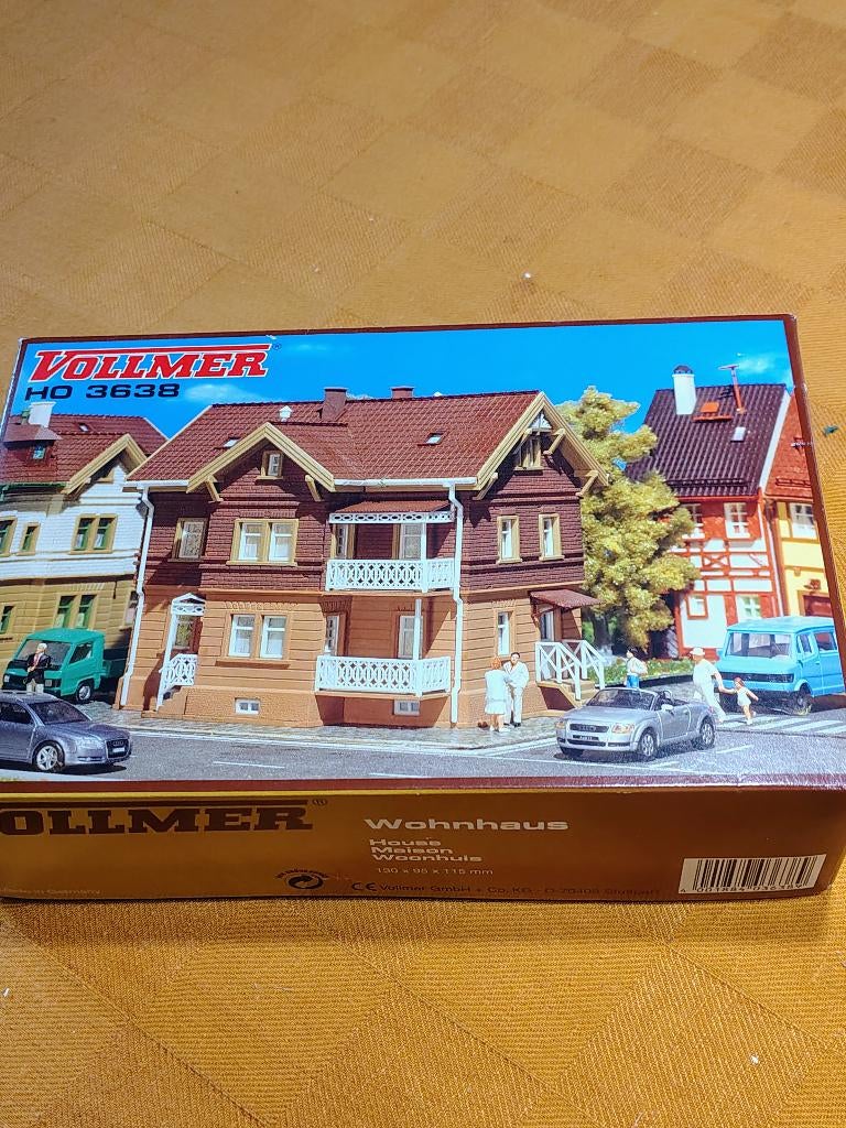 Vollmer HO 3638 Wohnhaus, Hobby en Vrije tijd, Modeltreinen | H0, Overige merken, Gelijkstroom of Wisselstroom, Brug, Tunnel of Gebouw