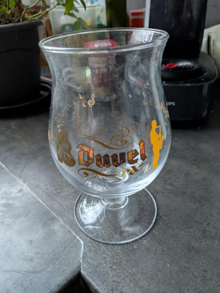 Duvel jazz glas, Verzamelen, Ophalen of Verzenden, Zo goed als nieuw, Glas of Glazen, Duvel